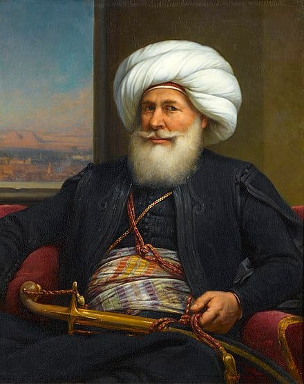 لوحة تجسد محمد علي باشا والي مصر