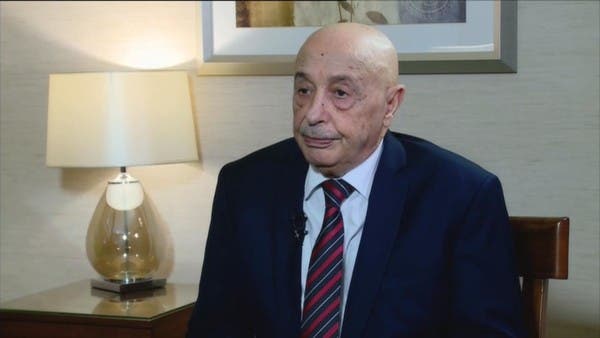 من القاهرة.. عقيلة صالح يدعو لتدخل عسكري مصري بليبيا