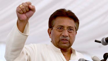 April 15, 2013 file photo, Pakistan's former President and military ruler Pervez Musharraf addresses his party supporters at his house in Islamabad, Pakistan.(AP)