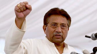 Supporters of Pakistan’s Musharraf stage protest in Karachi