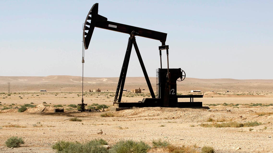 A pumpjack that is now under the control of the Free Syrian Army is seen in Raqqa. Reuters
