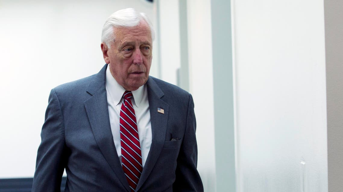 House Majority Leader Steny Hoyer leaves a meeting in Washington on October 16, 2019. (File photo: AP)