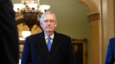 Senate Majority Leader Mitch McConnell of Ky., walks to his office on Capitol Hill in Washington, Thursday, Dec. 19, 2019. (AP Photo/Susan Walsh)