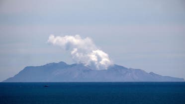 Steam rises from the White Island volcano following the December 9 volcanic eruption, in Whakatane on December 11, 2019. (AFP)