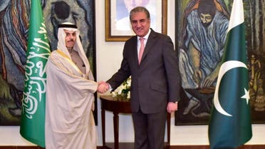 Saudi Arabia’s Foreign Minister Prince Faisal bin Farhan al-Saud photographed with Pakistani Foreign Minister Shah Mahmood Qureshi in Islamabad, Pakistan on Dec. 26, 2019. (Photo: Pakistan Foreign Office)