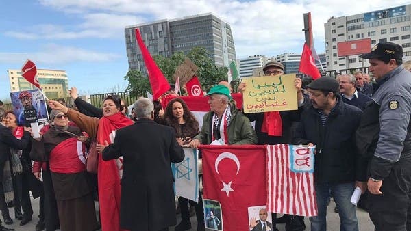 احتجاجات ضد زيارة أردوغان لتونس وتدخله في ليبيا