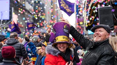 Planet Fitness, in partnership with Time Square Alliance, tested the “air worthiness” of the confetti prior to Times Square’s New Year's Eve 2020 celebration on Sunday, December 29, 2019, in New York. (AP)