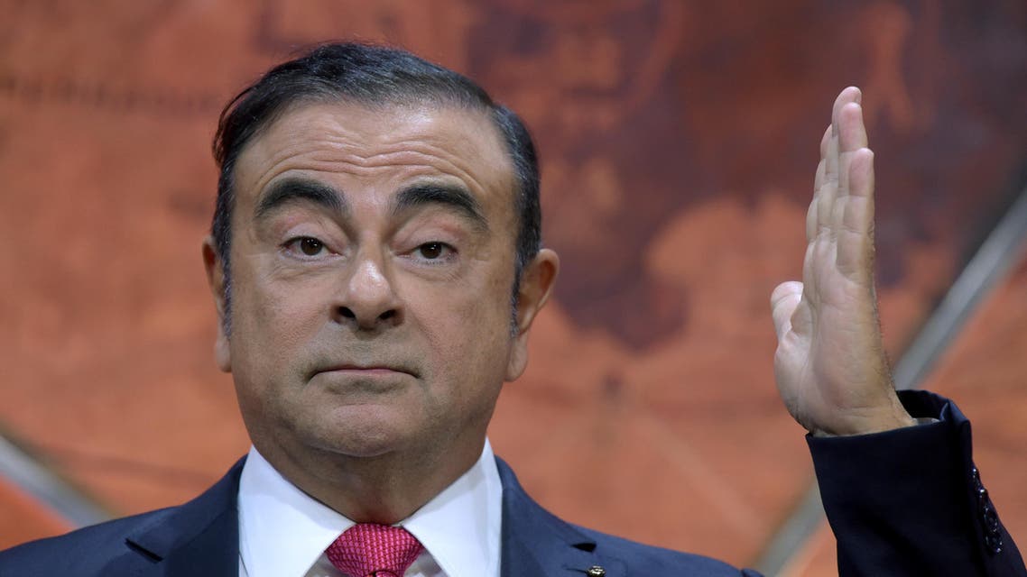 In this file photo taken on September 15, 2017 then Renault-Nissan Chairman and CEO Carlos Ghosn gestures as he addresses a press conference in Paris. (File photo: AFP)