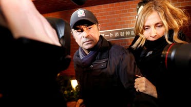 Carlos Ghosn with his wife
