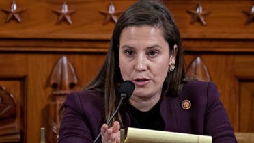 WASHINGTON, DC - NOVEMBER 21: Representative Elise Stefanik, a Republican from New York, questions witnesses during a House Intelligence Committee impeachment inquiry hearing on Capitol Hill November 21, 2019 in Washington, DC. The committee heard testimony during the fifth day of open hearings in the impeachment inquiry against U.S. President Donald Trump, whom House Democrats say held back U.S. military aid for Ukraine while demanding it investigate his political rivals. Andrew Harrer-Pool/Getty Images/AFP