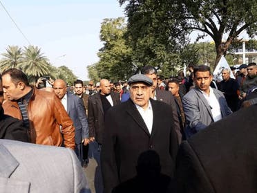 Iraq's Prime Minister Adel Abdel Mahdi joined the funeral procession for the slain commanders in Baghdad, Iraq. (Photo: Twitter)