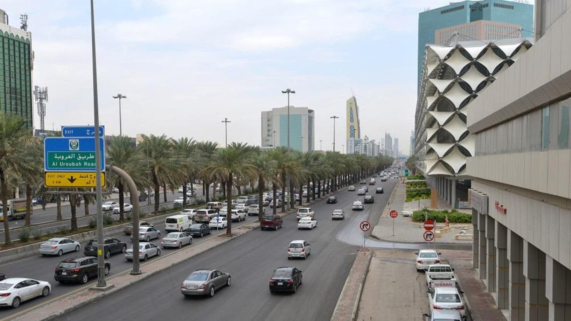 A general view taken on November 18, 2019, shows the King Fahad main street in the Saudi capital Riyadh. (AFP)