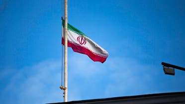 The Iranian national flag flies at half staff in sign of mourning for Iranian General Qassem Soleimani. (Photo: AP)