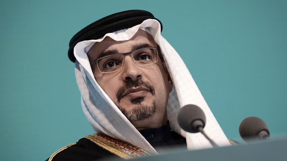 Bahrain's Crown Prince Salman bin Hamad Al-Khalifa speaks during the 10th Manama Dialogue Regional Security Summit organised by the International Institute for Strategic Studies (IISS) in the Bahraini capital Manama on December 5, 2014. (AFP)
