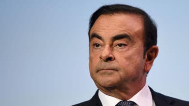 In this file photo taken on October 1, 2018 then French Renault group CEO and chairman of Japan's Nissan Motor CO. Ltd and Mitsubishi Motors Corp, Carlos Ghosn attends the event "Tomorrow in Motion" (AFP)