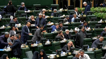 Iranian lawmakers attend an address given by the president before parliament in the capital Tehran on September 3, 2019. (AFP)