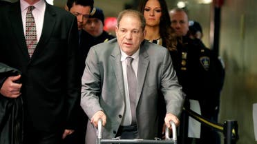 Harvey Weinstein arrives to court for the start of jury selection in his sexual assault trial on January 7, 2020, in New York. (AP)