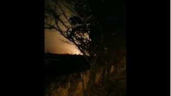 فيديو يظهر إصابة الطائرة الأوكرانية بصاروخ فوق طهران