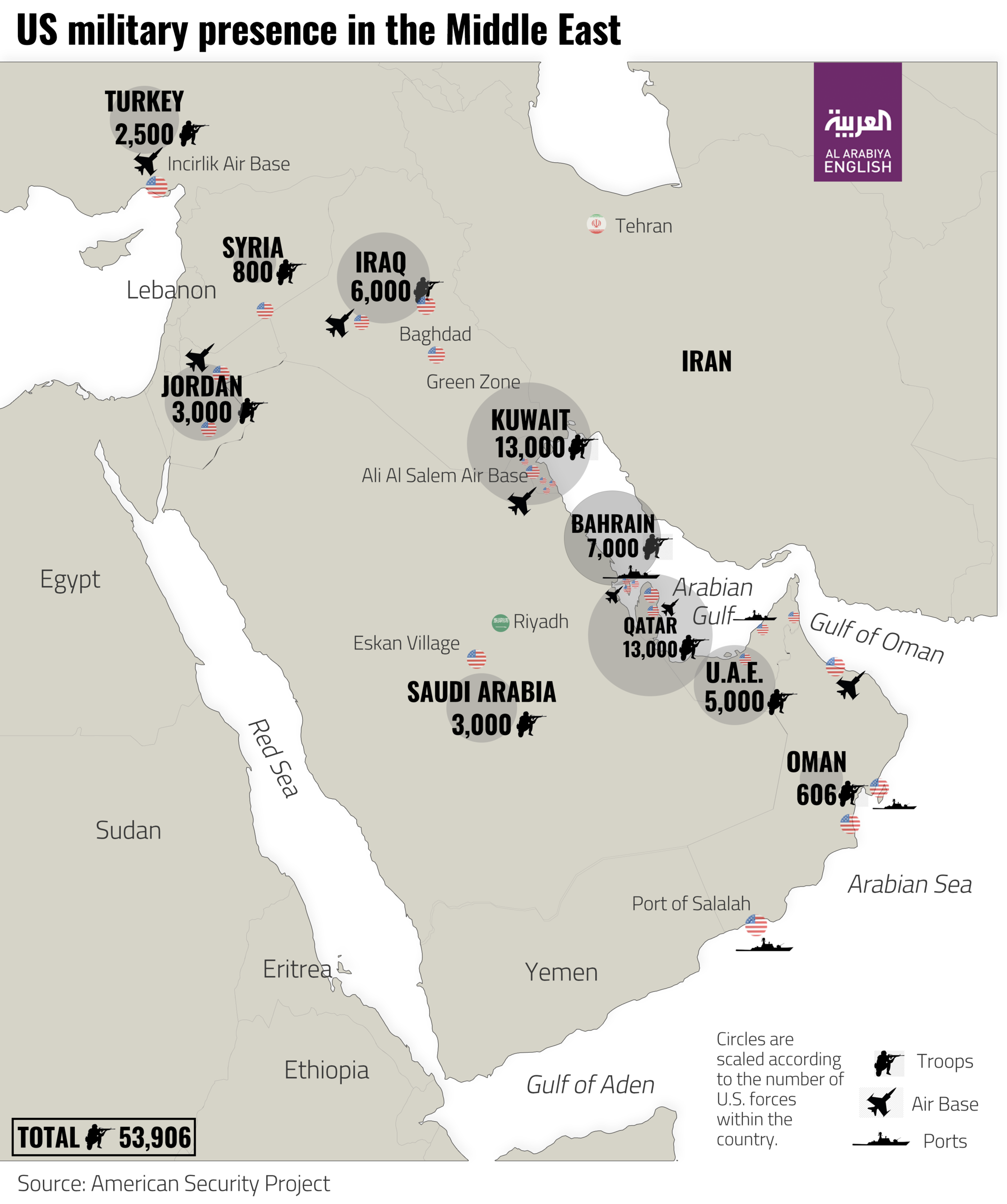 Infographic US Troops Across The Middle East Al Arabiya English   Ba97e9b3 F6e3 43d8 9e80 B3e00f351206 