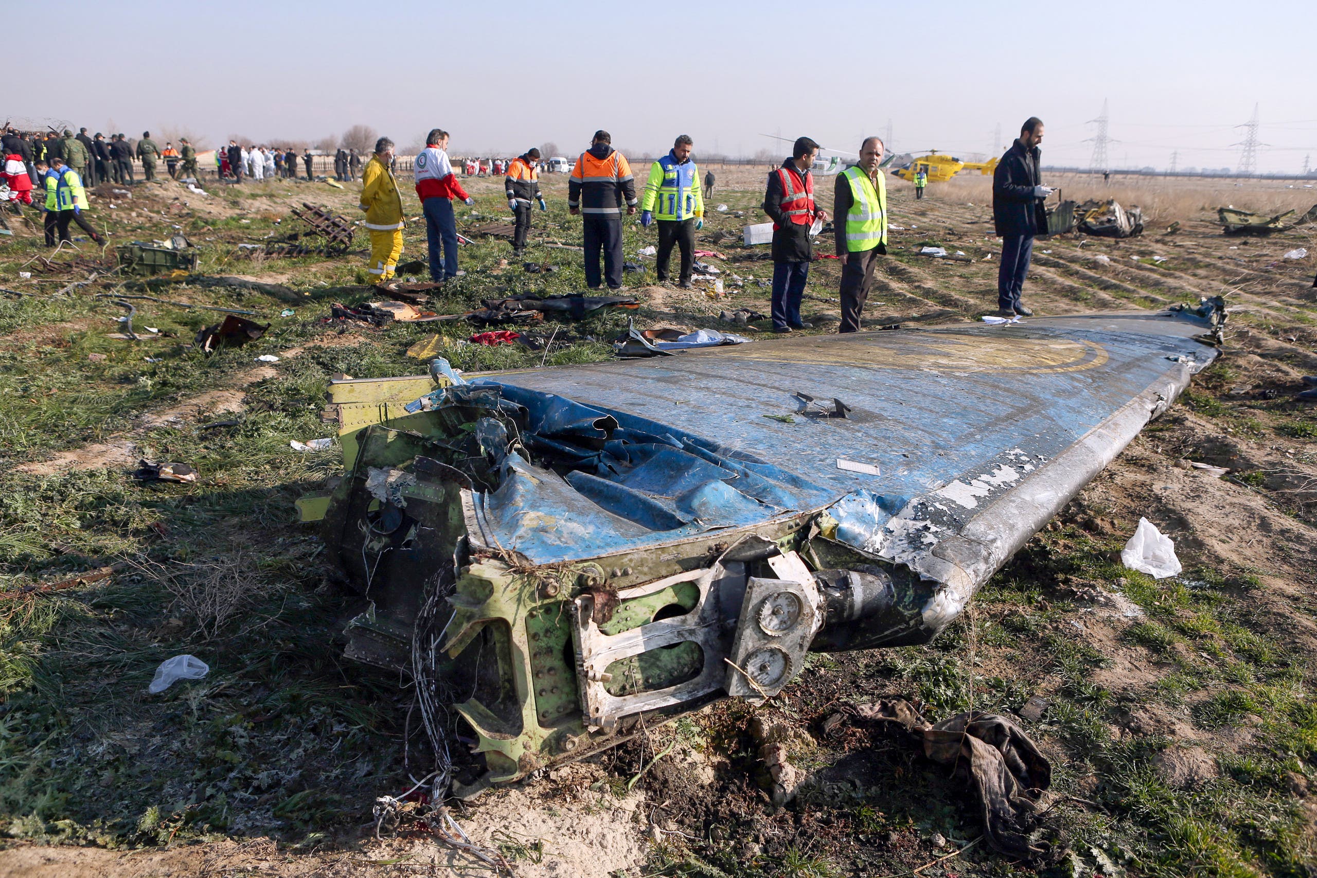 Ukrainian plane wreckage