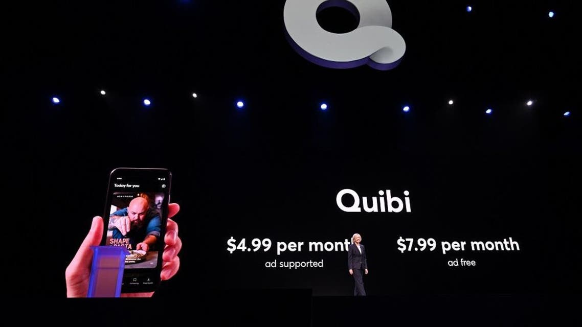 Quibi CEO Meg Whitman speaks about the short-form video streaming service for mobile Quibi. (AFP)