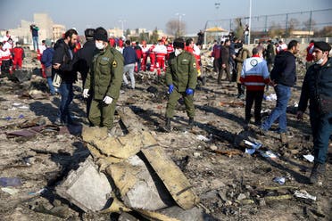 Security officers and Red Crescent workers are seen at the site where the Ukraine International Airlines plane crashed, on the outskirts of Tehran, Iran January 8, 2020. (Photo: Reuters)