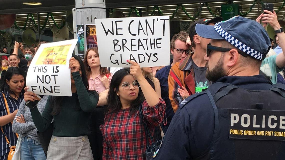 People take part in a climate protest at Sydney's Town Hall, Australia December 11, 2019. (Photo: Reuters)