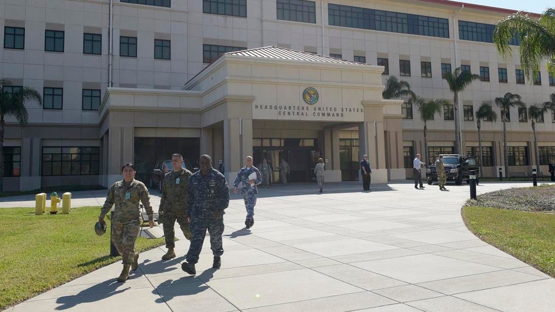 People walks outside US Central Command at MacDill Air Force Base in Tampa, Fla., Monday, Feb. 6, 2017. (File photo: AP)