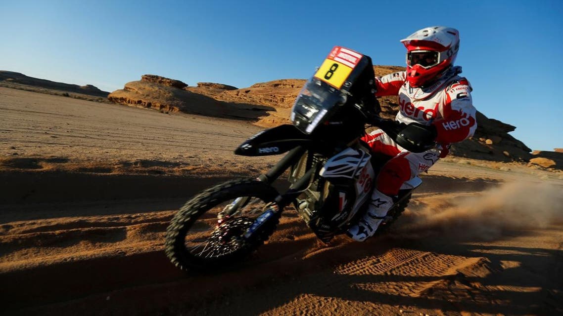 Hero Motosports Team Rally's Paulo Goncalves during stage 5. (Photo: Reuters)