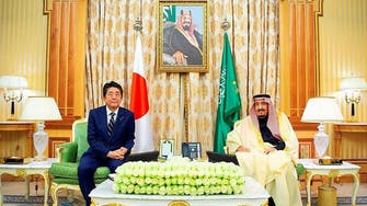 King Salman, Mohammed bin Salman review ties with Japanese PM Abe 