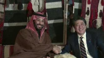 King Salman, Mohammed bin Salman review ties with Japanese PM Abe 