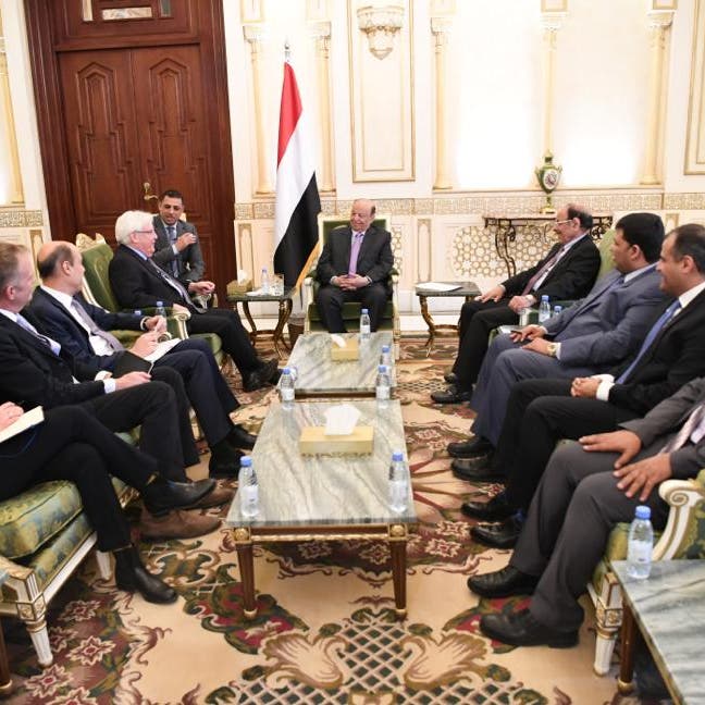 المبعوث الأممي يطلع رئيس اليمن على رؤيته حول الحديدة