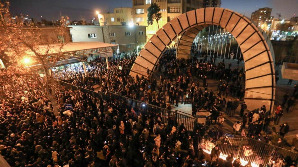 protests in Iran on January 12 2020. (twitter)