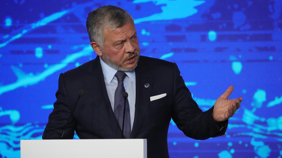King Abdullah II of Jordan attends the 16th annual meeting of the Valdai Discussion Club in Sochi on October 3, 2019. (File photo: AFP)