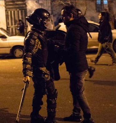 احتجاجات في إيران في يناير الماضي