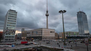 View of the Alexanderplatz, including the TV Tower and Park-Inn hotel taken from the former Haus der Statistik building in Berlin, on January 10, 2020. A cooperative, the ZUsammenKUNFT Berlin eG – Cooperative for Urban Development (ZKB), is hoping to turn the centrally-located 11-storey-high building complex, which boasts 55.000 square meters of space, into a broad interactive structure that would include affordable housing, commercial, cultural and administrative space, as well as day care and educational facilities. The complex has been empty since 2008.