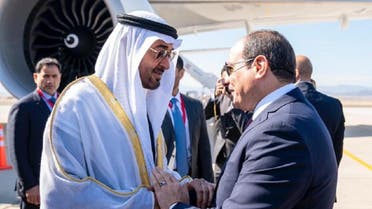 Abu Dhabi Crown Prince Sheikh Mohammed bin Zayed Al Nahyan with Egyptian President Abdel Fattah al- Sisi (Photo: Twitter)
