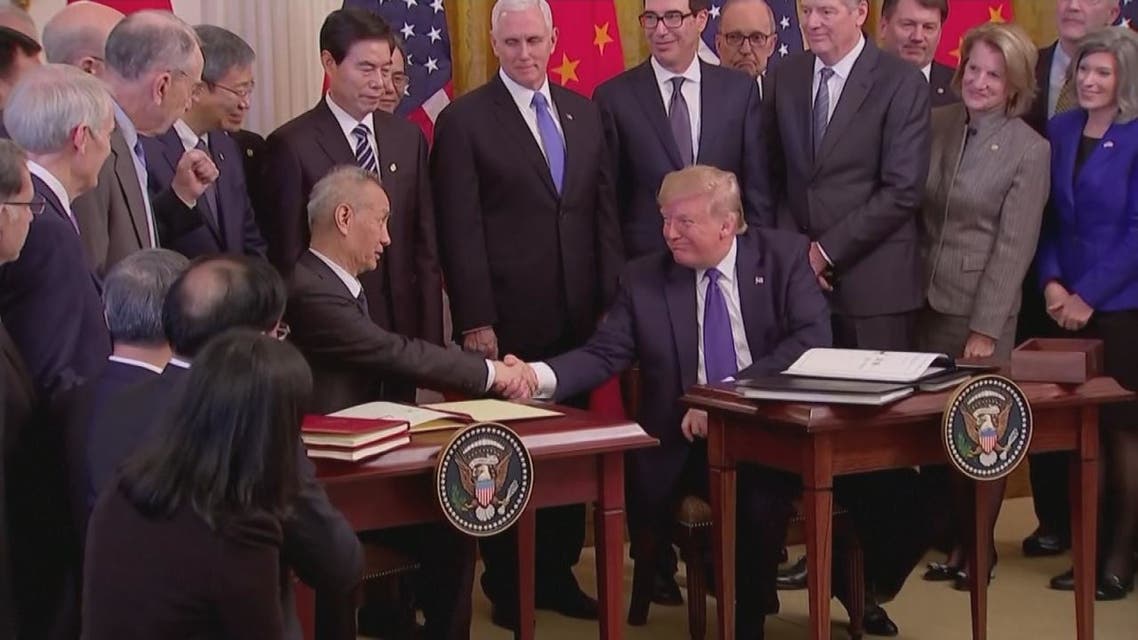 توقيع اتفاق تجاري بين الصين وأميركا