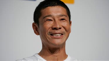 Zozo founder Yusaku Maezawa attends a news conference Thursday, Sept. 12, 2019, in Tokyo. (AP)