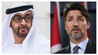 ولي عهد أبوظبي يبحث مع رئيس وزراء كندا ضرورة خفض التوتر