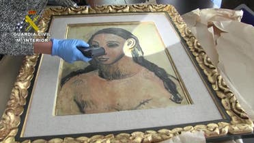 The seizure of Spanish master Picasso’s “Head of a Young Woman”, a 1906 painting valued at 26 million euros. (Reuters/Screengrab)