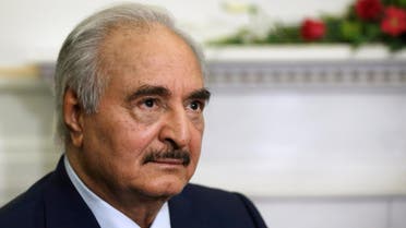 Khalifa Haftar meets Greek Foreign Minister Nikos Dendias at the Foreign Ministry in Athens on January 17, 2020. (Photo: Reuters)
