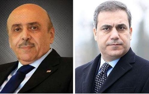 رئيس المخابرات التركية حقان فيدان ومدير الأمن الوطني لدى النظام السوري علي مملوك