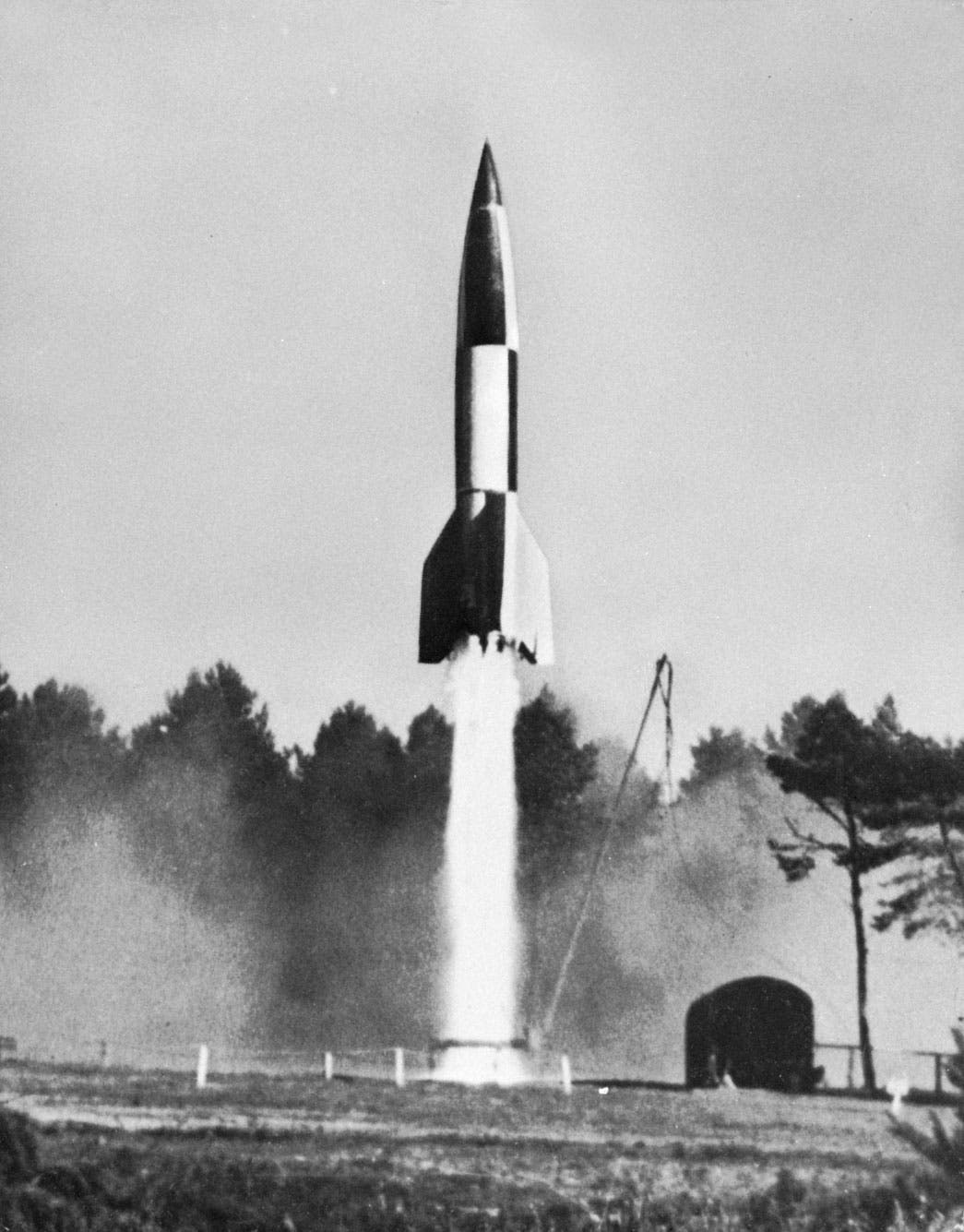 صورة لصاروخ في 2 الألماني