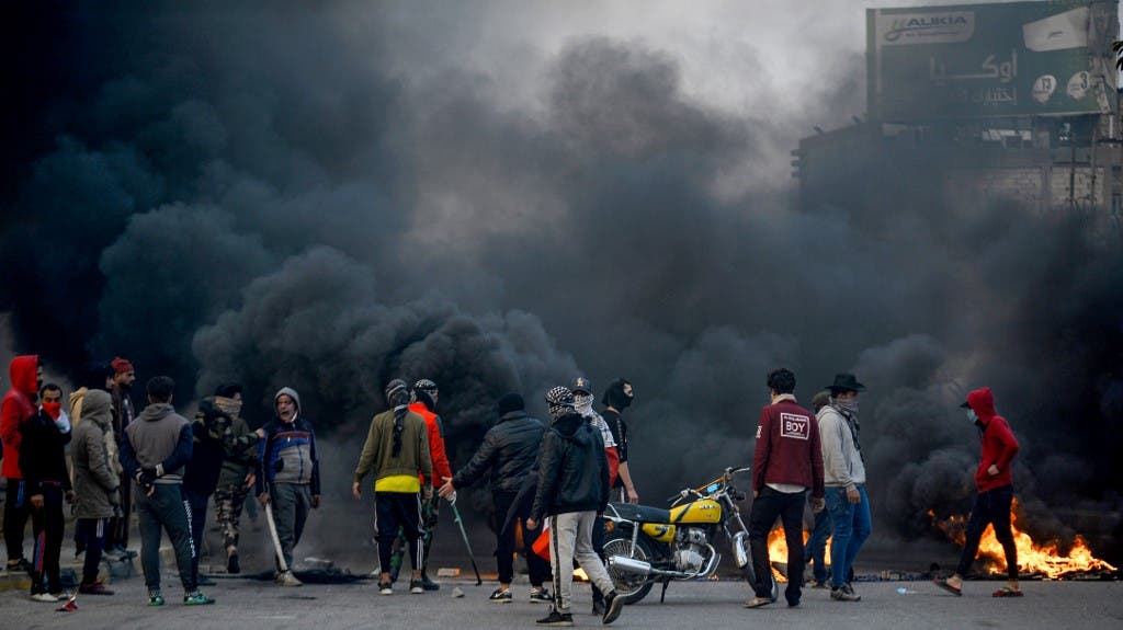 من مظاهرات النجف 19 يناير فرانس برس