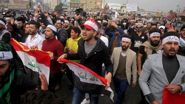 قتيلان بتظاهرات بغداد.. وقطع معبر الشيب الحدودي مع إيران