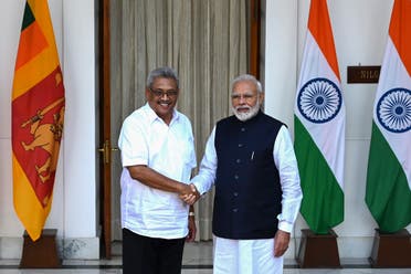 Sri Lanka's President Gotabaya Rajapaksa (L) shakes hands with India's Prime Minister Narendra Modi before a meeting in New Delhi on November 29, 2019. (File photo: AFP)