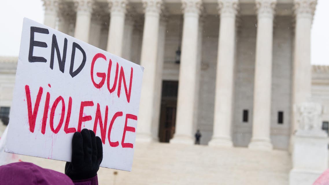 Supporters of gun control and firearm safety measures hold a protest rally outside the US Supreme Court in Washington, DC, December 2, 2019. (File photo: AFP)