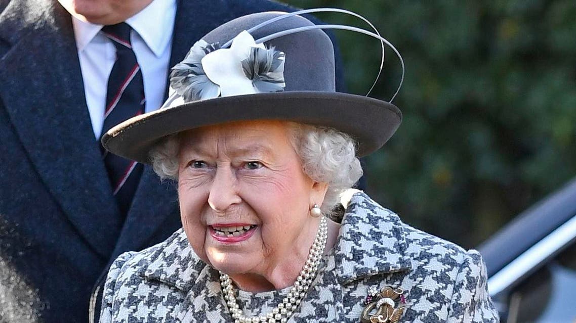 Britain's Queen Elizabeth II arrives at St Mary the Virgin, in Hillington, England, to attend a Sunday church service, Sunday, Jan. 19, 2020. (Photo: AP)