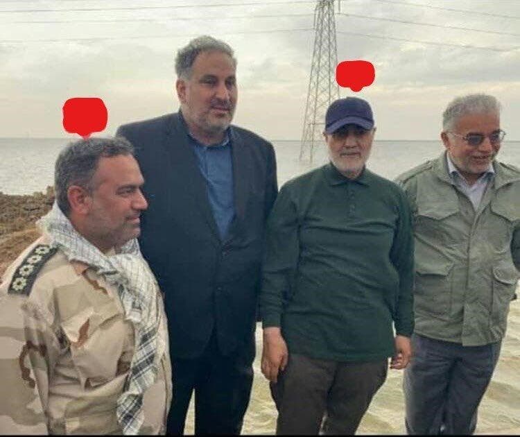 صورة لمجدمي مع قائد فيلق القدس الايراني السابق قاسم سليماني